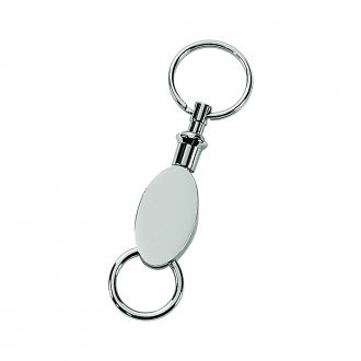 Oval valet style key chain - Item # 50
