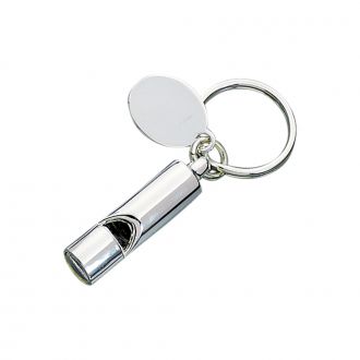 English bobby style whistle key chain - Item # 13284
