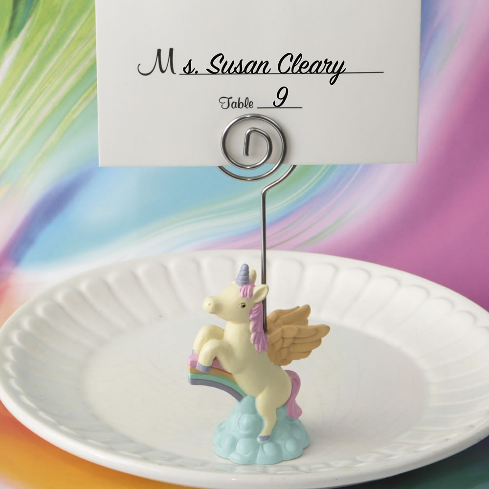 On trend unicorn place card holder - Item # 3096