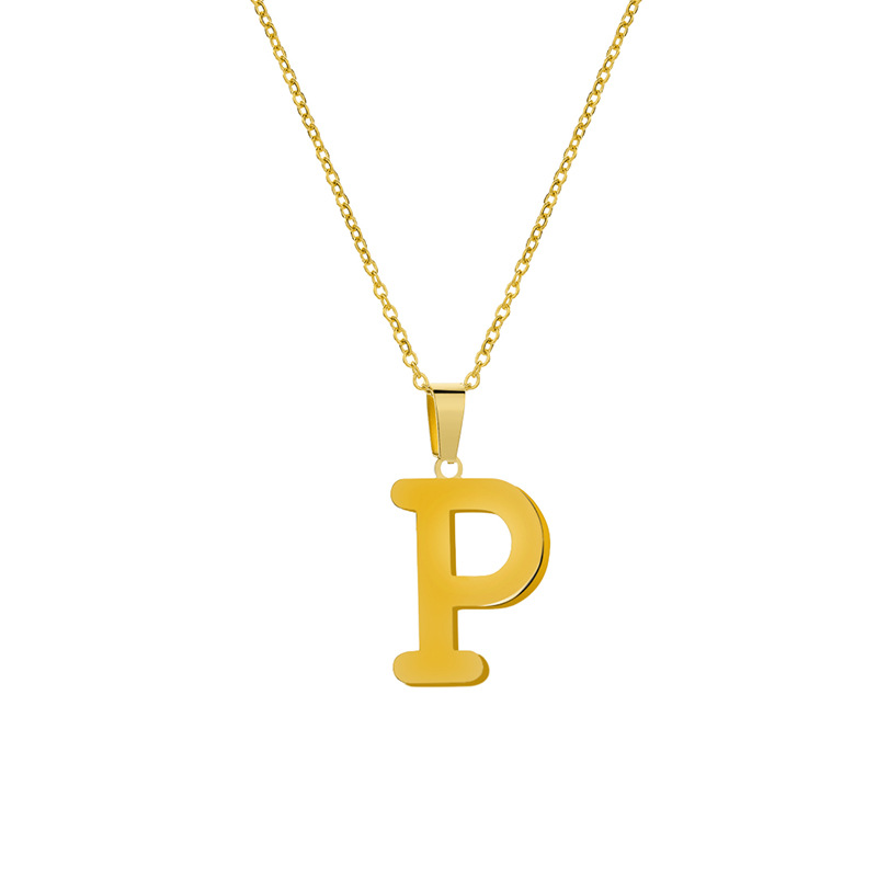 Initial p necklace - Item # 17493